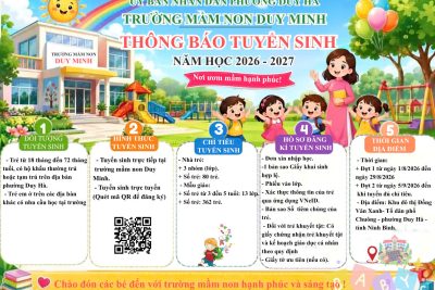 THÔNG BÁO TUYỂN SINH NĂM HỌC 2026-2027
