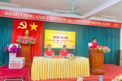HỘI NGHỊ CÁN BỘ, VIÊN CHỨC, NGƯỜI LAO ĐỘNG TRƯỜNG MN DUY MINH. NĂM HỌC 2025-2026.
